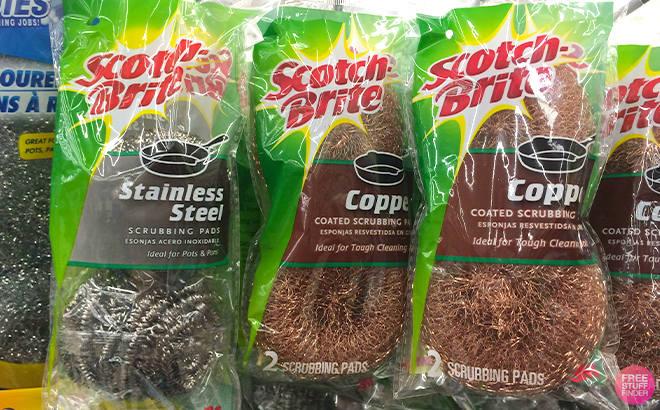 Scotch Brite Stainless Steel Scrubbers 2 Pack