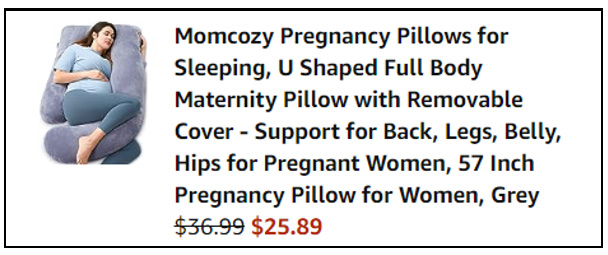 Screenshot Full Body Maternity Pillow