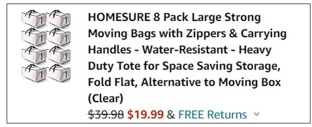 Screenshot Large Storage Bags