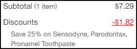 Sensodyne ProNamel Toothpaste at Checkout