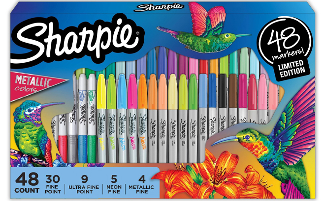 Sharpie 48 Count Fine Tip Permanent Markers