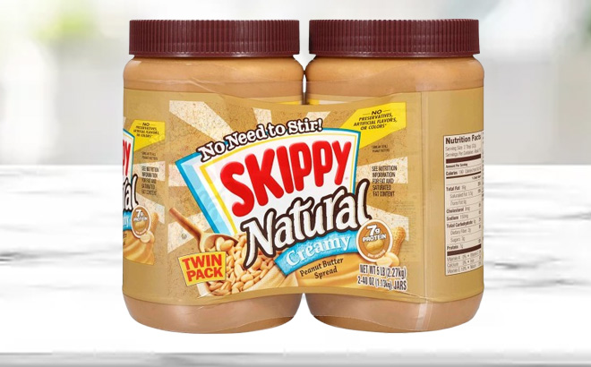 Skippy Natural Creamy Peanut Butter Spread