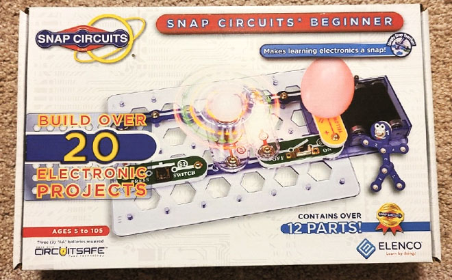 Snap Circuits Beginner Electronics Exploration Stem Kit on a Box