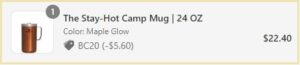 Stanley Stay Hot Camp Mug Checkout Summary