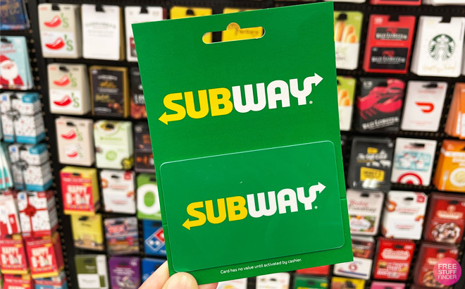 Subway 15 E Gift Card 5 Count