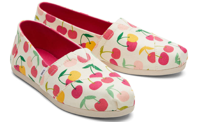 TOMS Womens Alpargata Cherries Shoes