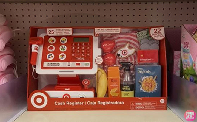 Target Cash Register Toy on a Shelf