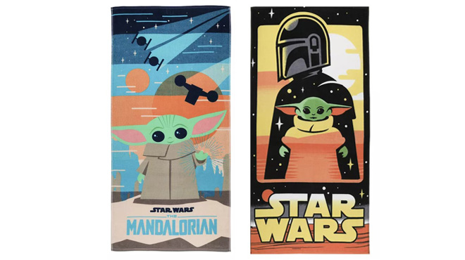 The Big One Star Wars The Mandalorian Beach Towels