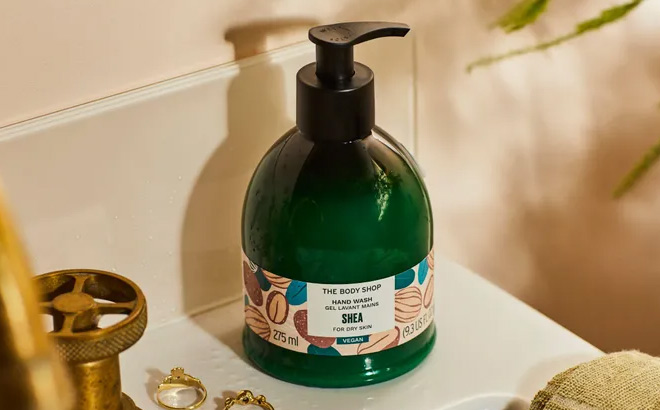 The Body Shop Shea Hand Wash in the Bathroom