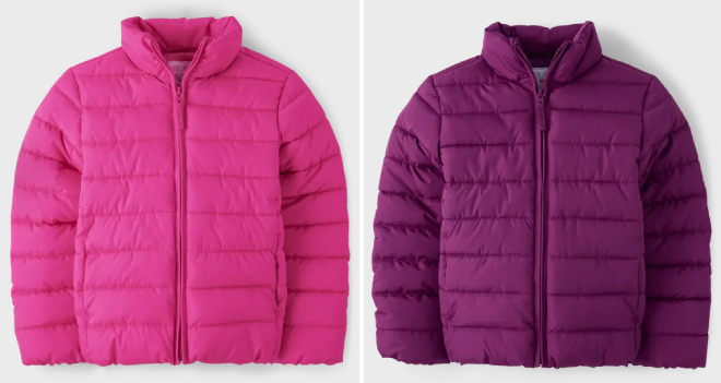 The Childrens Place Girls Puffer Jackets