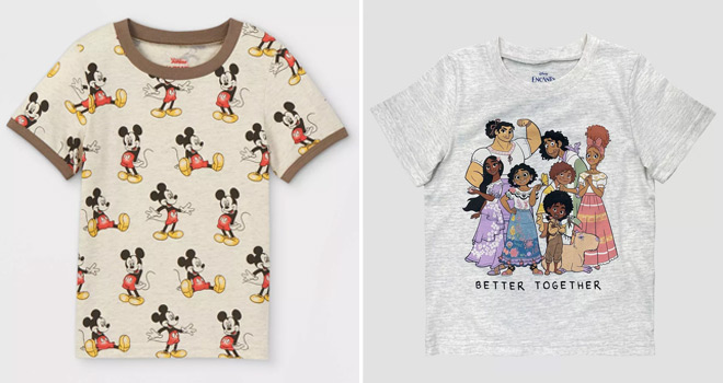 Toddler Mickey Mouse Graphic T Shirt and Disney Encanto Solid T Shirt