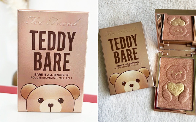 Too Faced Teddy Bare Bare It All Bronzer Package