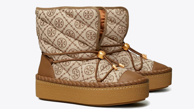 Tory Burch T Monogram Sleeping Bag Boots