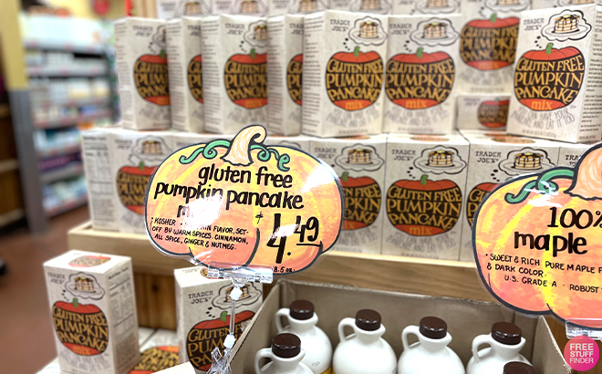 Trader Joes Gluten Free Pumpkin Pancake on a Shelf