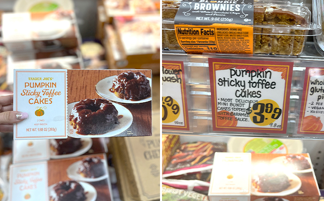 Trader Joes Pumpkin Sticky Toffee Cakes