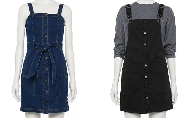 Two Denim Juniors SO Dresses in Two Colors 1