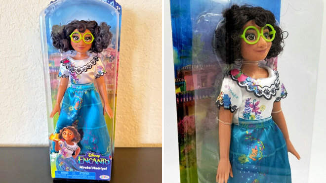 Two Images of Disney Encanto Mirabel 11 Inch Fashion Doll