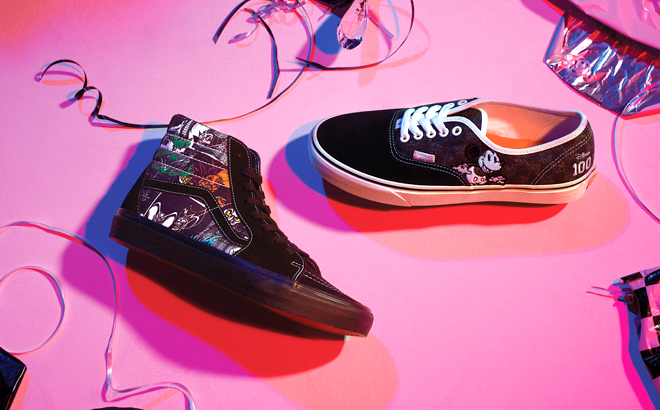 Two Pairs of Shoes from the VANS x Disney Collection