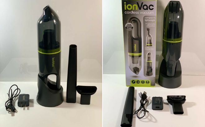 Tzumi Ion Vac Cordless Handheld Vacuum Cleaner in Green Color