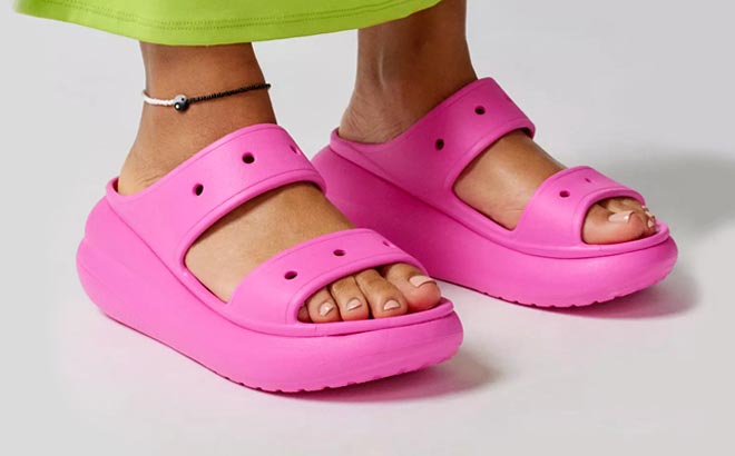 Urban Outfitters Crocs Classic Crush Sandals Juice