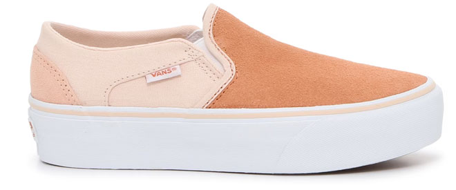 VANS Doheny Womens Platform Sneakers Peach