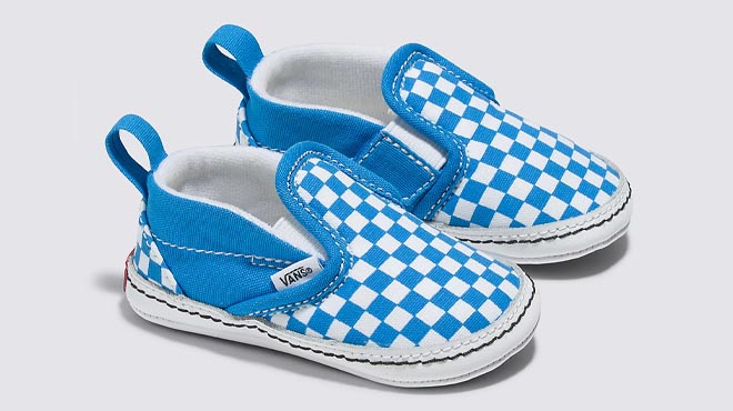 VANS Infant Slip On V Checkerboard Crib Shoes