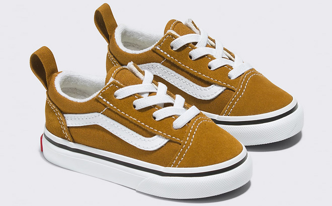 VANS Toddler Old Skool Elastic Lace Shoes 