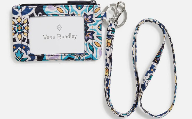 Vera Bradley Lighten Up Zip ID & Lanyard Combo 