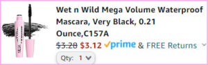 Wet N Wild Mega Volume Mascara at Checkout