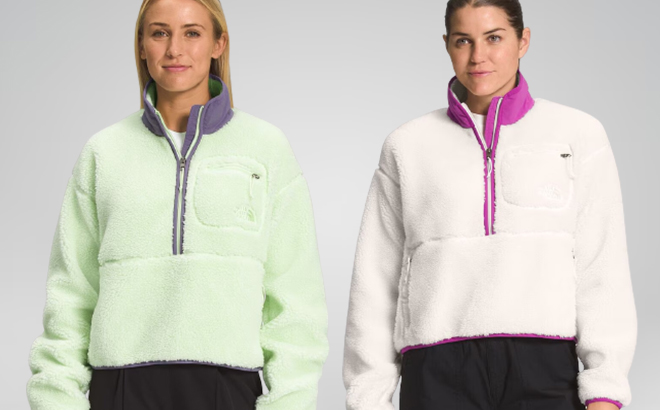 Woman Wearing The North Face Extreme Pile Pullover