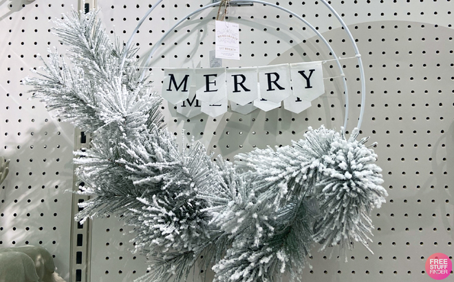 Wondershop Lit Merry Christmas Wreath