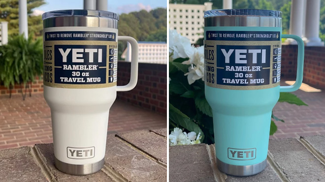 YETI Rambler 20 Ounce Travel Mug in Different Colors