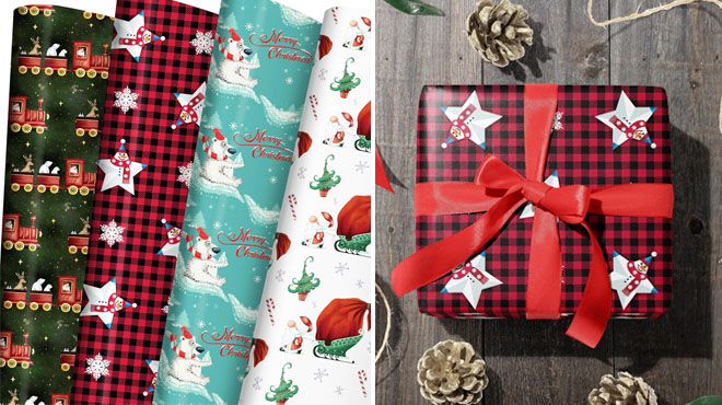 ZINTBIAL Christmas Wrapping Papers
