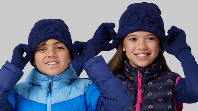 32 Degrees Kids 2 Pc Beanie Glove Set