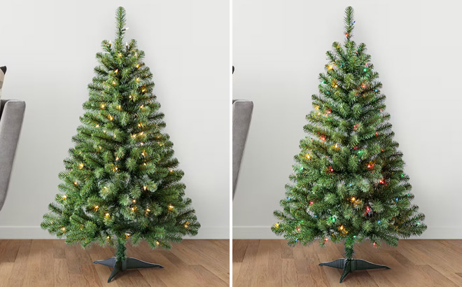 4 Foot Pre Lit Lakewood Spruce Artificial Christmas Tree