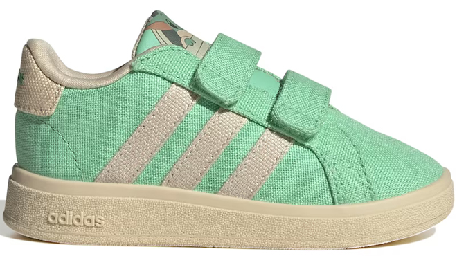 Adidas Kids Grand Court Grogu Cloadfoam Sneakers