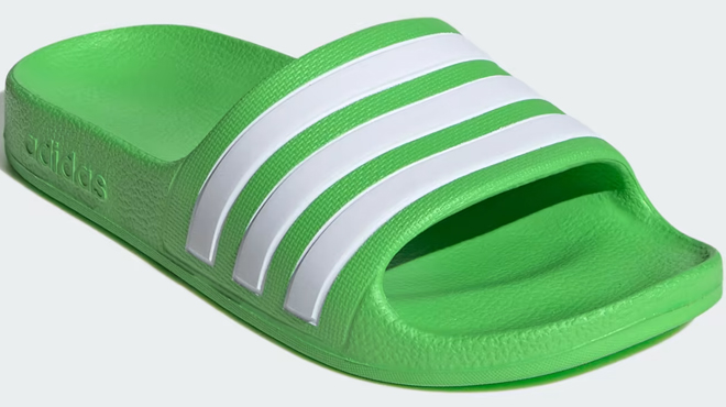 Adidas Kids Lucid Lime Adilette Aqua Slides