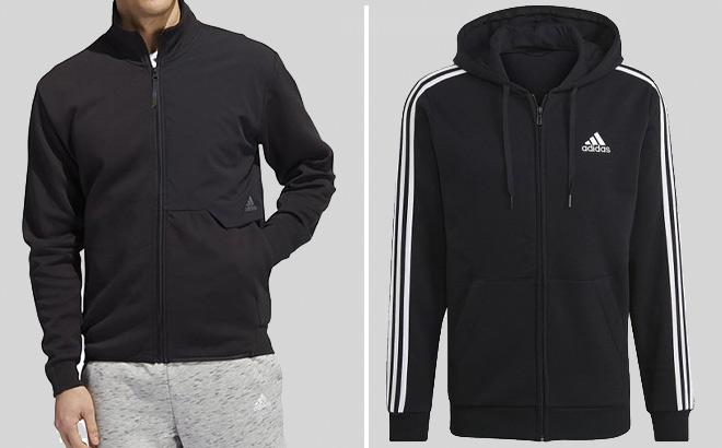 Adidas Mens Full Zip Jacket and Adidas Mens Hooded Full Zip Jacket