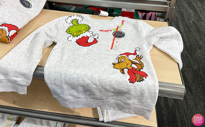 Adults The Grinch Graphic Sweatshirt in Store