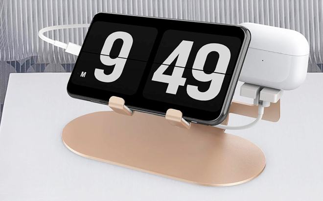 Aduro Trio Charge 3 in 1 Aluminum Charging Stand in Gold