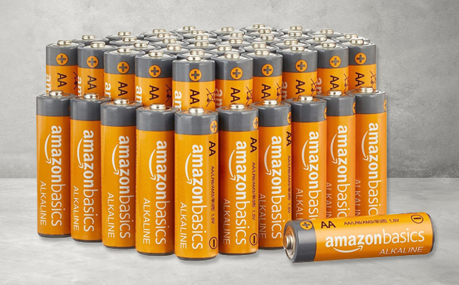 Amazon Basics AA Alkaline High Performance 48 Pack Batteries