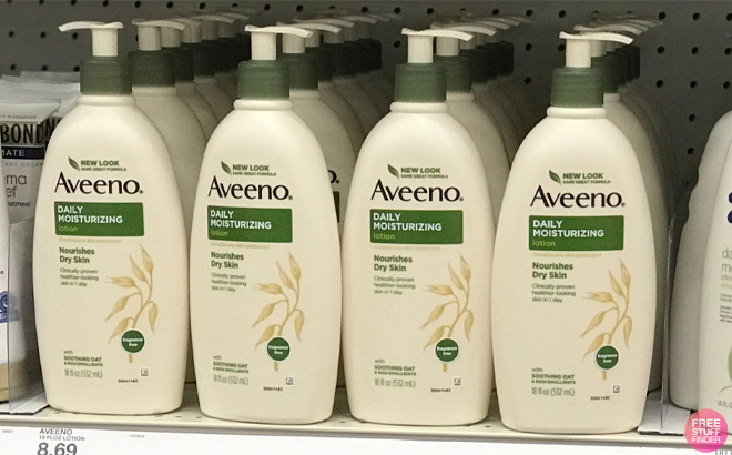 Aveeno Daily Moisturizing Face Cleanser on Shelf