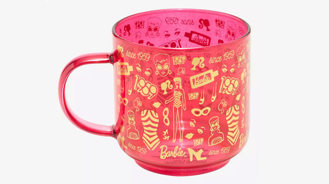 Barbie Hot Pink Icon Glass Mug