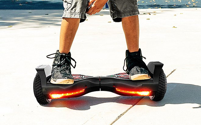 Boy is Riding SWAGTRON Swagboard Twist Hoverboard