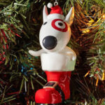 Bullseye in Santa Boot Christmas Tree Ornament