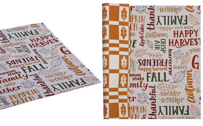 Celebrate Together Fall Reversible Word Toss Placemat