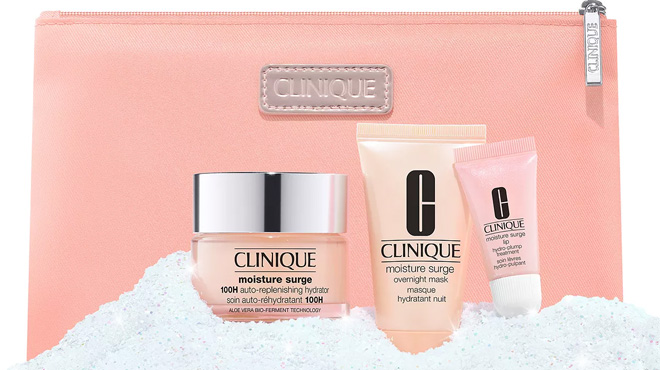 Clinique 4 Piece Moisture Surge Megastars Hydrating Skin Care Set