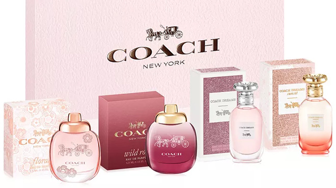 Coach 4 Piece Eau de Parfum Deluxe Mini Gift Set