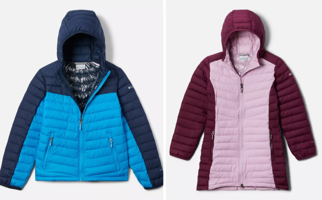 Columbia Boys Slope Edge Jacket and Girls Slope Edge Mid Jacket