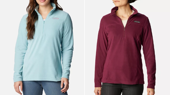 Columbia Womens Lake Aloha Half Zip Fleece Pullover in Two Colors